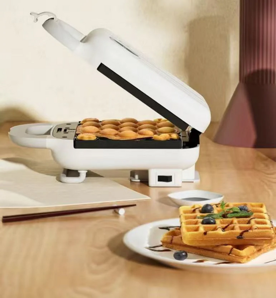 Mahugde  Electric waffle maker  Waffle irons, electric，Electric Non-Stick Belgian Waffle Maker Iron, Breakfast, Sandwiches, Snacks, Burgers and more