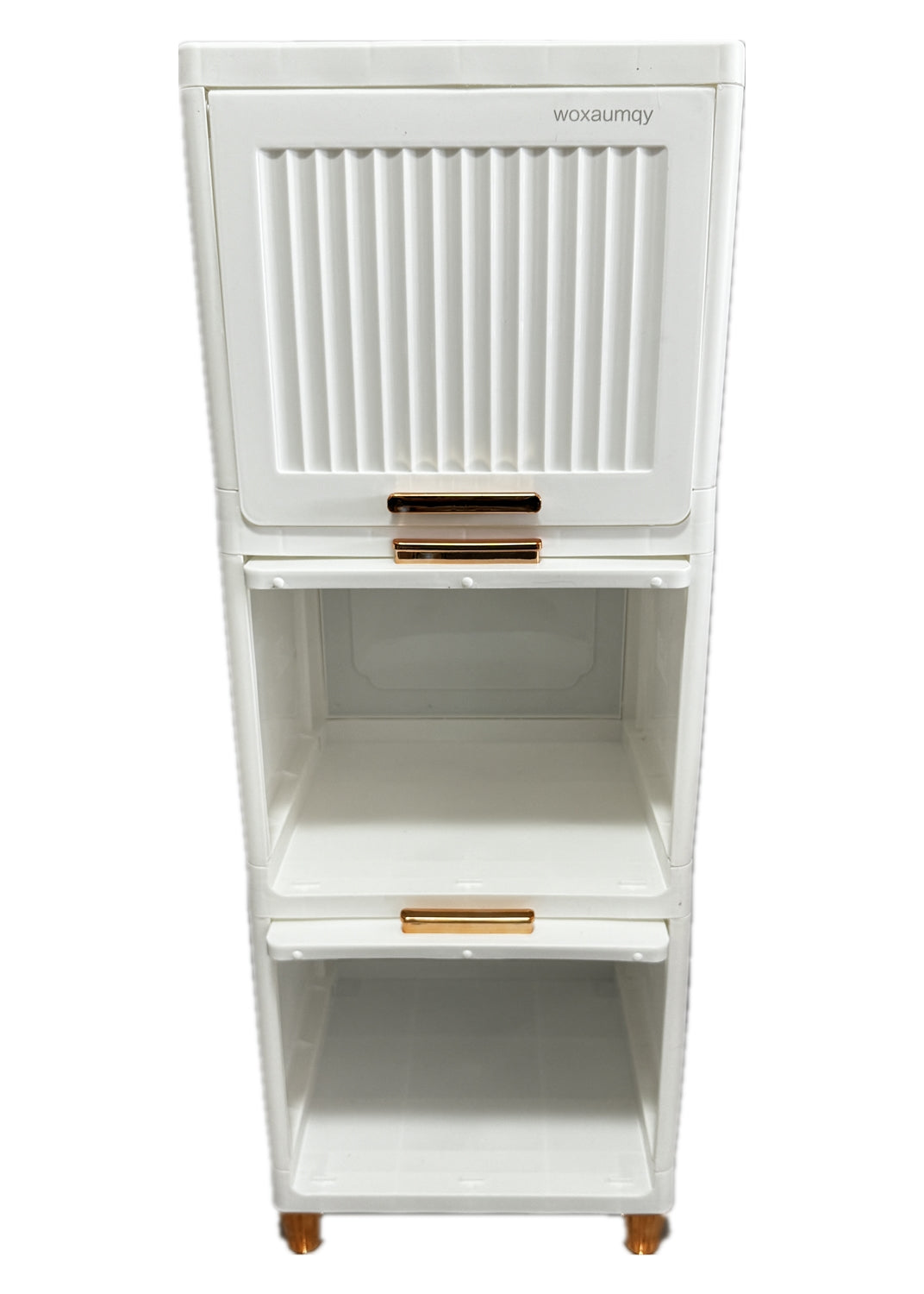 woxaumqy  Lockers（WHITE）Clamshell for Kitchen, toilet, household use-Storage of miscellaneous items【3 layers-35 * 33 * 94cm】