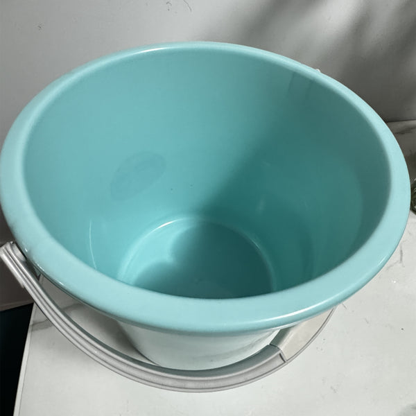 NanWaahdP Bucket&Water bucket of Large capacity with lid(blue) Portable&Lovely Storage bucket&Household containers