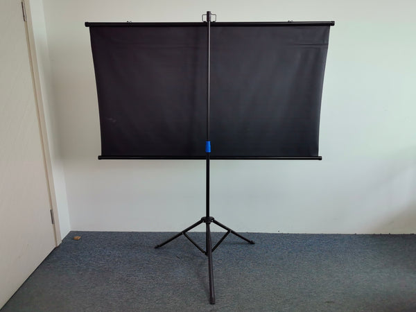 Projection screens.Portable Projector Screen Tripod Stand - Mobile Projection Screen, Lightweight Carry & Durable Easy Pull Assemble System for Schools Meeting Conference Indoor Outdoor Use