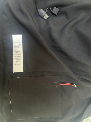 PMALUX    Electrically heated clothing，Heating Pad For Jacket Vest 3 Heating Area High Quality PMALUX Battery Powered Heating Clothes
