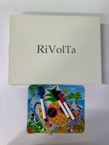Rivolta  Magnetic decals，Magnets Decorations Magnetic, Refrigerator Car Cabin Ship Magnet, Tropical Beach Summer Hawaii Decal, Flamingo Pineapple Surfboard Fridge Sticker for Home Kitchen Cabinet Decor