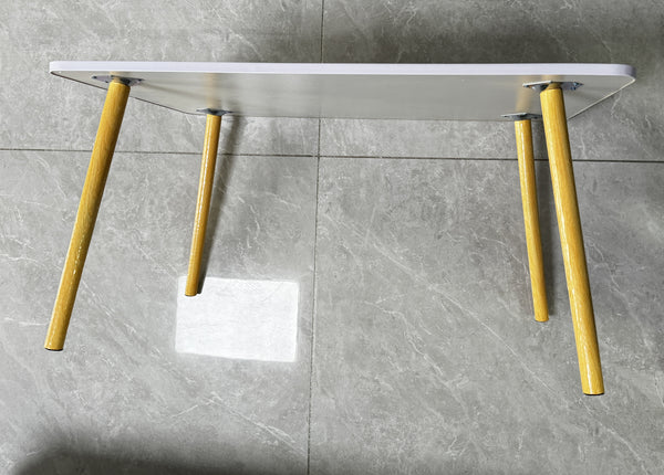 HZOPUTLH   Table&desk FOR household ues. Portable&Foldable White wooden FOR Work and Learn