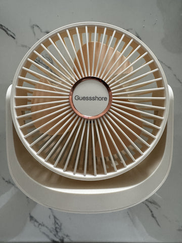 Guessshore  USB-powered desktop fans，USB Desk Fan Small Quiet - 3 Speeds Mini Personal Portable Fan 360° Rotation Adjustable, 5.5 Inch Office Table Cooling Gadgets on Desktop
