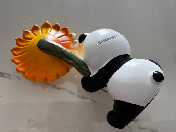 EASUNORVA  Ornaments of acrylic resins   Desktop ornament  Panda decorations Resin decoration  CUTE SMALL