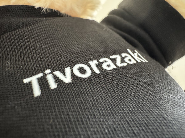 Tivorazaki  Plush toys Teddy Bear （White with black shirt）
