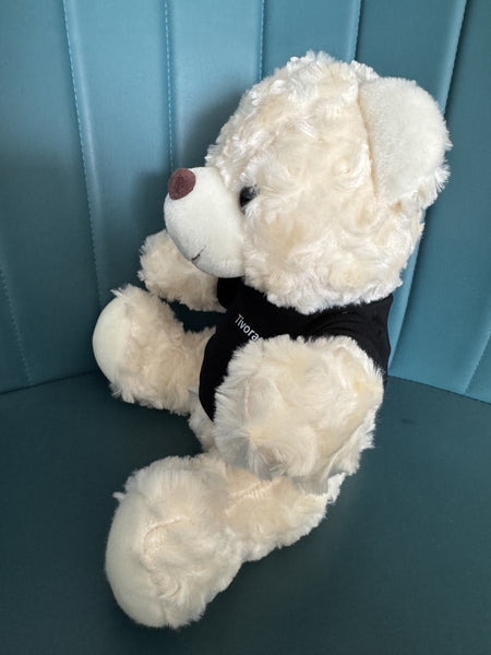 Tivorazaki  Plush toys Teddy Bear （White with black shirt）