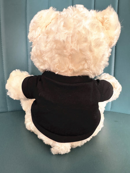 Tivorazaki  Plush toys Teddy Bear （White with black shirt）