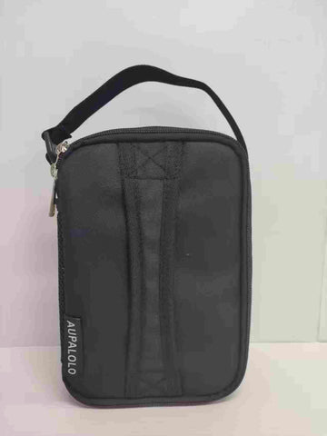Aupalolo Handbags black，Toiletry Bag for Men, Travel Toiletry Organizer Dopp Kit Water-resistant Shaving Bag for Toiletries Accessories, Door Room Essentials, Black-medium