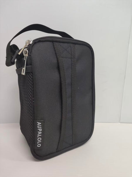 Aupalolo Handbags black，Toiletry Bag for Men, Travel Toiletry Organizer Dopp Kit Water-resistant Shaving Bag for Toiletries Accessories, Door Room Essentials, Black-medium