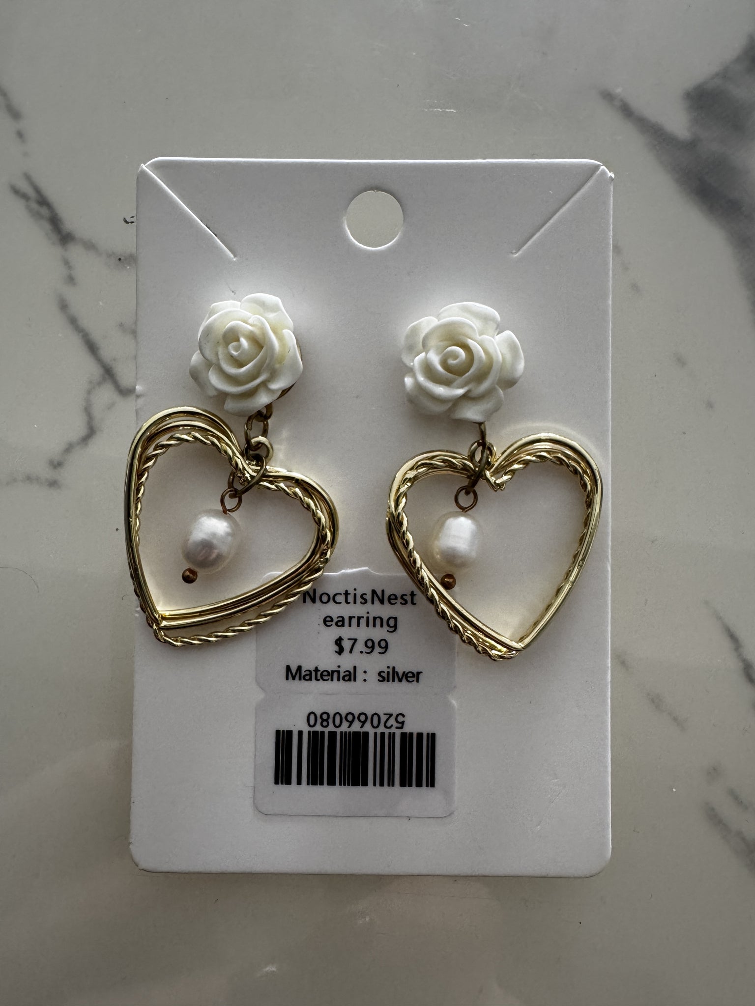 NoctisNest   Jewelry  Earrings，Heart Dangle Earrings for Women Mother Valentines Jewelry Gift for Girlfriend Wife Sister