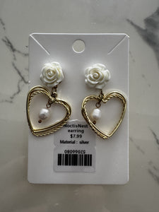 NoctisNest   Jewelry  Earrings，Heart Dangle Earrings for Women Mother Valentines Jewelry Gift for Girlfriend Wife Sister