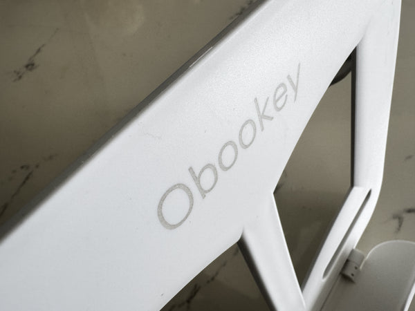 Obookey  Cookbook holders（WHITE，Book Stand for Reading, Portable Book Holder for Desk, Angle Adjustable Textbook Stand for Document Recipe, Cookbook, Music Book