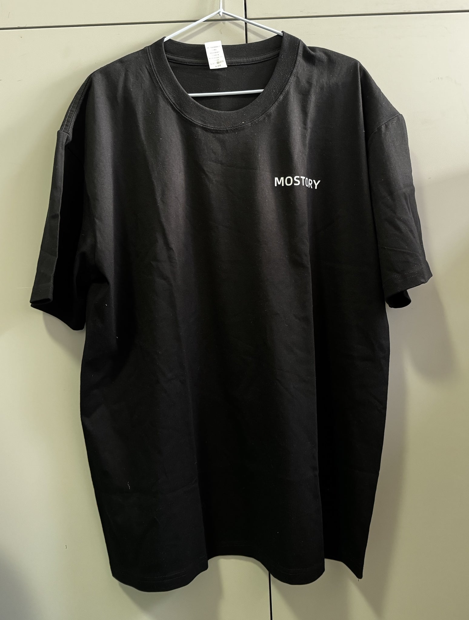 MOSTORY T-shirts  Men's Size Tall Short-Sleeve Beefy T-Shirt(BLACK-2XL)