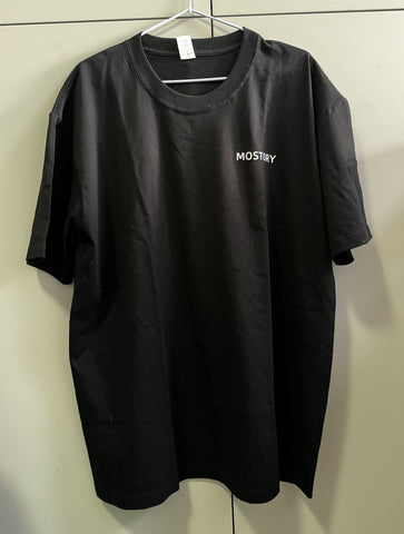 MOSTORY T-shirts  Men's Size Tall Short-Sleeve Beefy T-Shirt(BLACK-2XL)