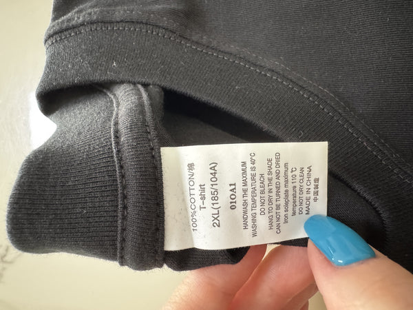 MOSTORY T-shirts  Men's Size Tall Short-Sleeve Beefy T-Shirt(BLACK-2XL)