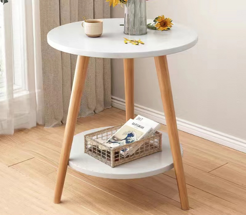 Feirrmimo-Table, Coffee tables, Bedroom balcony household small round table-Ins style