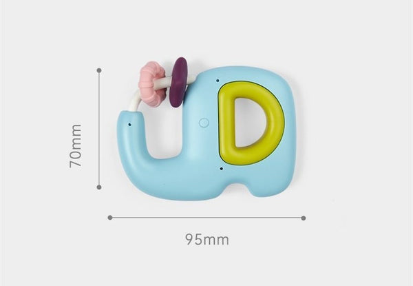 FNQUTOY Infant toys-Baby Hand Ringing Puzzle Early Education Grip and Bite Gum Toy - Suitable for 0-6 months old newborn children, 6-piece toy set, safe materials, skill training.
