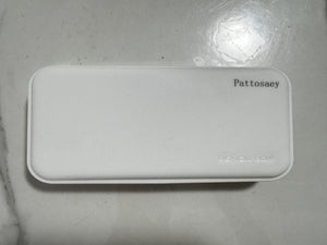 Pattosaey Pencil box(white) Macaron stationery box-Multi functional plastic pencil case. Waterproofing&Large capacity