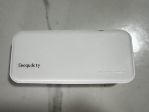 Seoqudcty Pencil box(white) Macaron stationery box-Multi functional plastic pencil case. Waterproofing&Large capacity