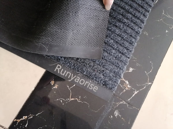 Runyaorise Carpets，Non-Slip Machine Washable Entry Rug, Shoe Scraper, Dog Door Mat, Super Absorbent Welcome Mat for Front & Back Door, Muddy Wet Shoes & Paws