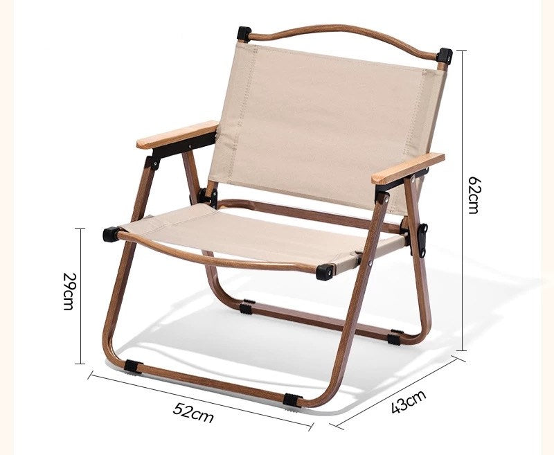 DECIT-GL  Chairs-Foldable chair（khaki）Outdoor&household use