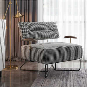 Modern Upholstered Armchair，Comfy Accent Chair with High-Rebound Sponges