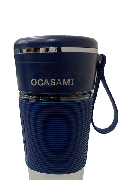 OCASAMI Personal Portable Blender for Shakes and Smoothies Mini Blender USB Rechargeable Blades BPA Free Juicer 18.5oz Travel Sports Gym(Blue)